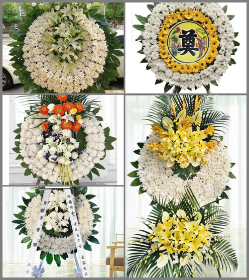 山东青岛平度市南村镇逄家下坡村花圈速递